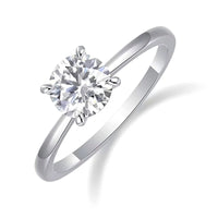 Josephine 1ct Round Moissanite Ring