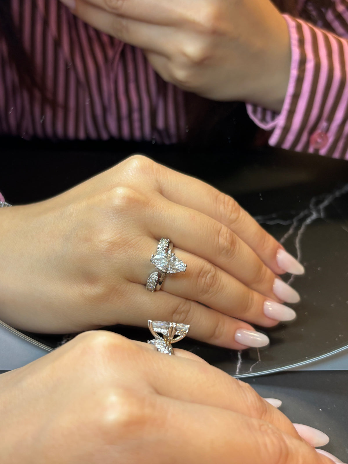 Minerva Bague Moissanite Taille Marquise 3,5ct