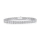 5,2ct Moissanit-Tennisarmband im Rundschliff – rhodiniertes Silber