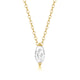 1ct Marquise Moissanite Gold-Plated Sterling Silver Necklace