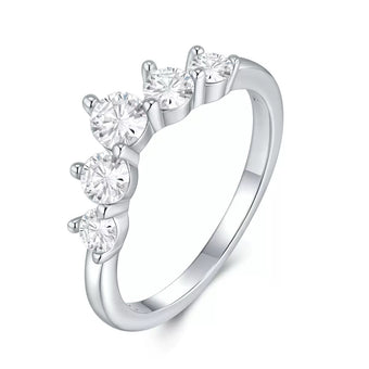 Maia Moissanite Cluster Ring