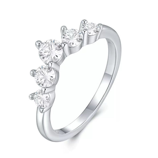 Maia Moissanite Cluster Ring