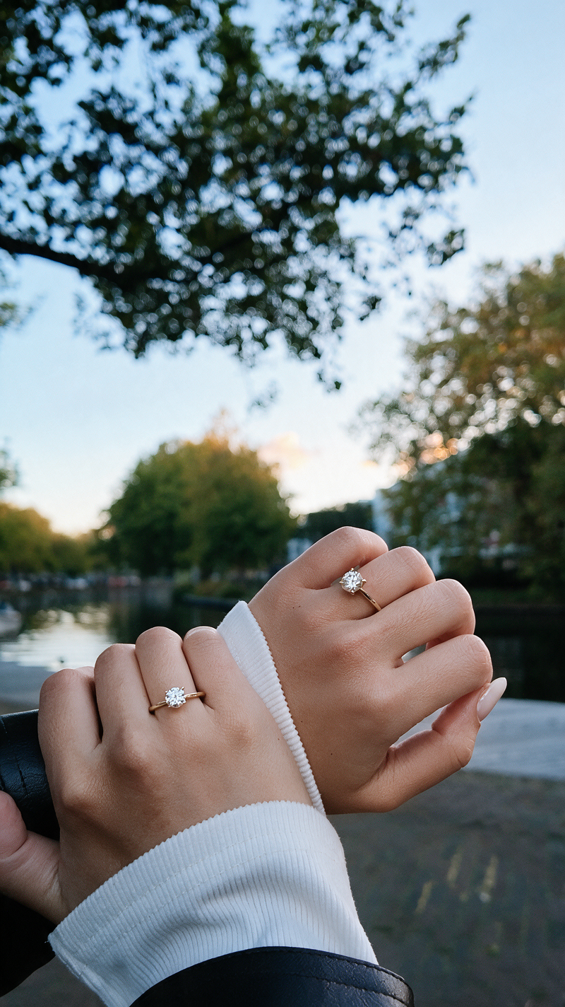 Fides 2ct Moissanit-Ring im Rundschliff