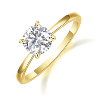 Fides 2ct Round Moissanite Ring