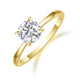 Fides 2ct Moissanit-Ring im Rundschliff