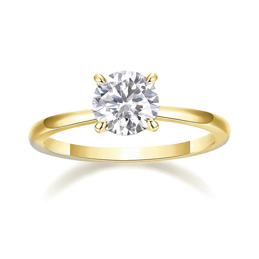 Fides 2ct Round Moissanite Ring