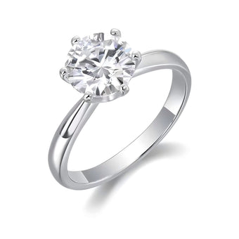 Theia Moissanitring 1ct Rund Slibning